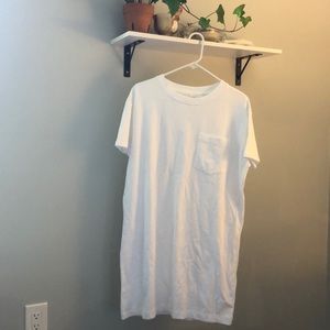 White T-shirt dress